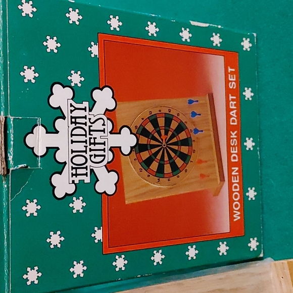 NIB Wooden Desk Dart Set - Picture 3 of 3